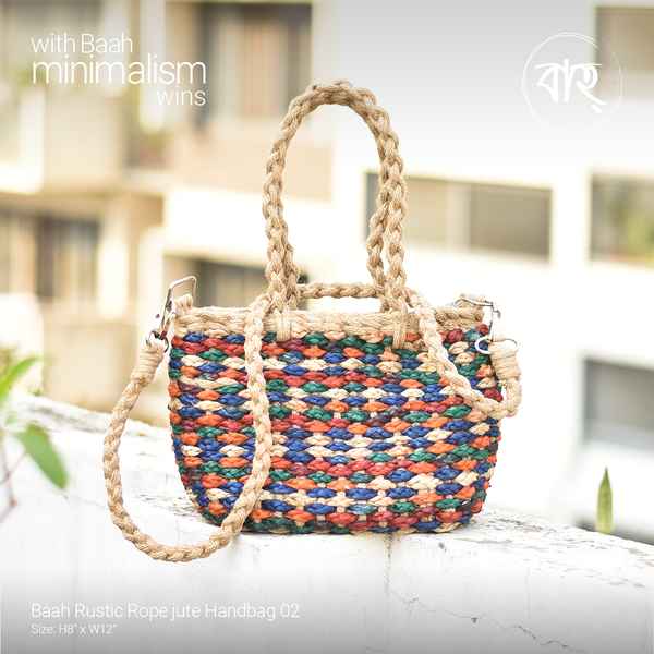 Baah Rustic Rope jute Handbag 02
