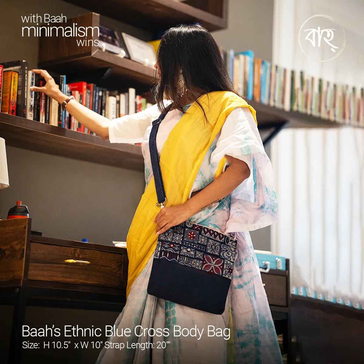 Baah's Ethnic Blue Cross Body Bag