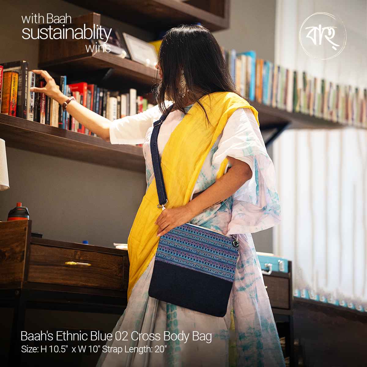 Baah's Ethnic Blue 02 Cross Body Bag