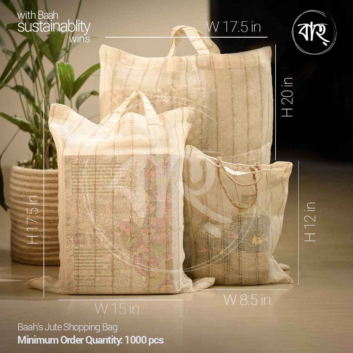 Baah's Jute Shopping Bag Combo