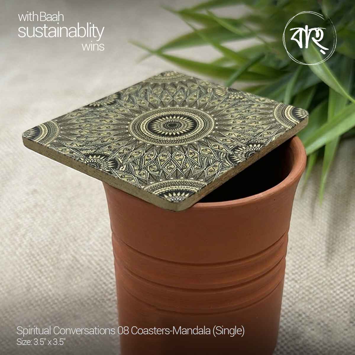 Spiritual Conversations 08 Coasters-Mandala (Single)