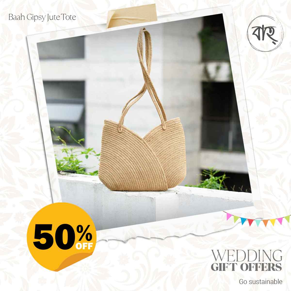 Baah Gipsy Jute Tote